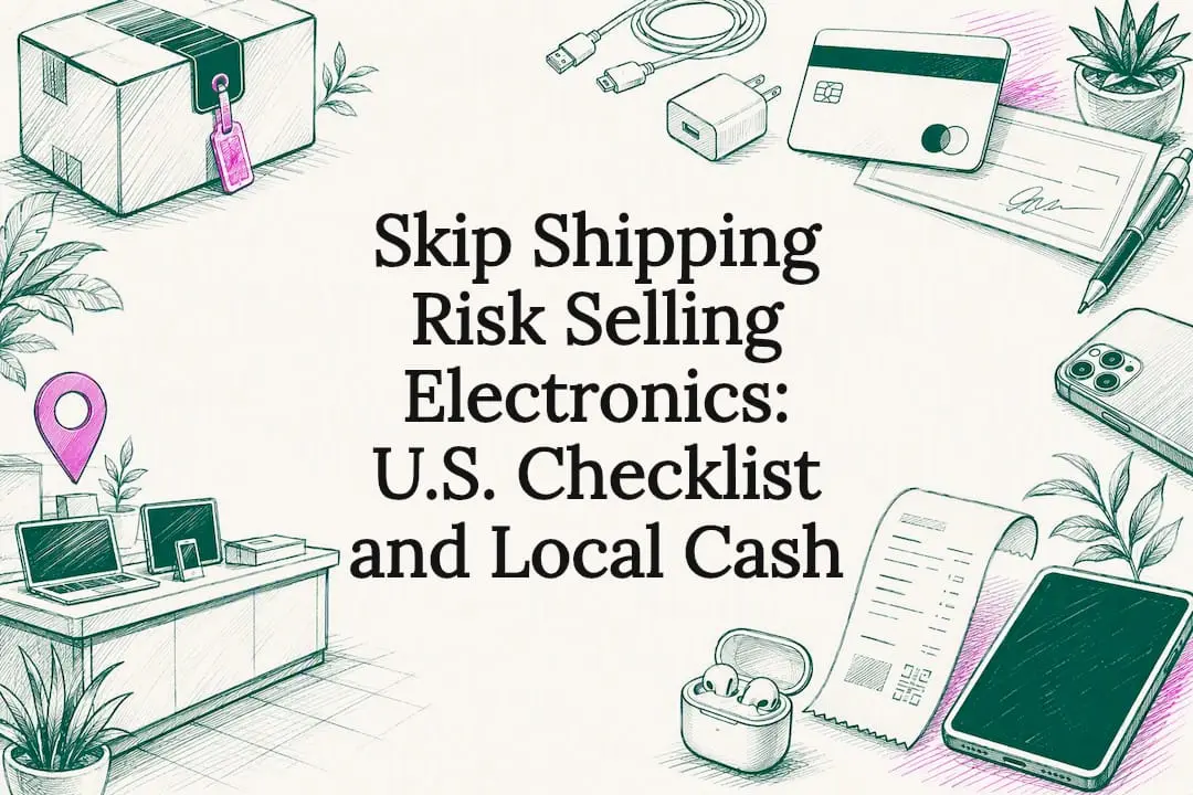 Decorative electronics selling safety title card