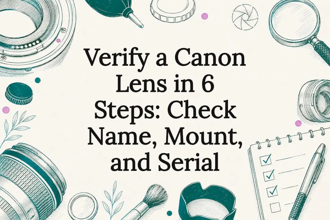 Decorative lens verification title card